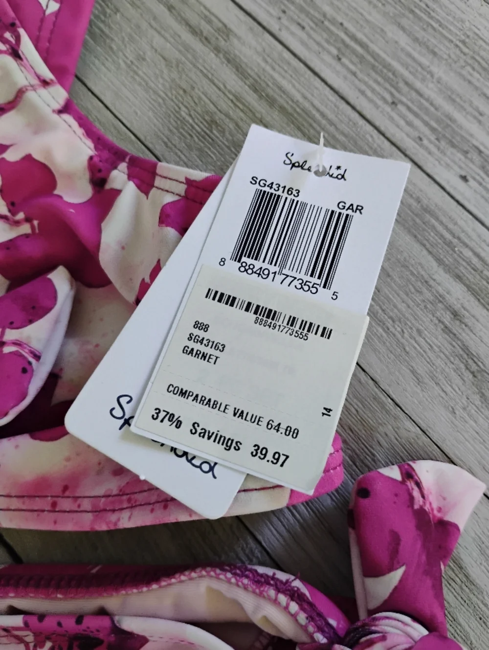 SPLENDID Girl 14 Swin Suit Two Piece NEW WITH TAGS & FREE SWIM GOGGLES